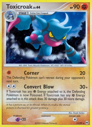 Toxicroak (11/99) [Platinum: Arceus] Reverse Holofoil
