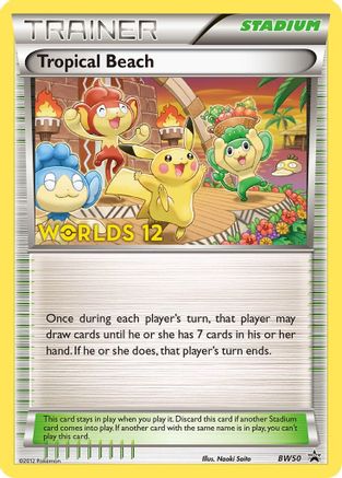 Tropical Beach (BW50) [Black & White: Black Star Promos] Holofoil