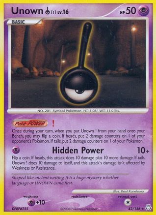 Unown ! (42/146) [Diamond & Pearl: Legends Awakened] Reverse Holofoil