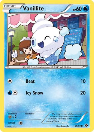 Vanillite (31/99) [Black & White: Next Destinies] Reverse Holofoil