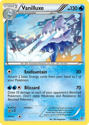Vanilluxe (37/135) [Black & White: Plasma Storm] Reverse Holofoil