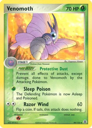 Venomoth (49/112) [EX: FireRed & LeafGreen] Reverse Holofoil