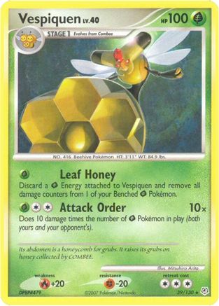 Vespiquen (39/130) [Diamond & Pearl: Base Set] Reverse Holofoil