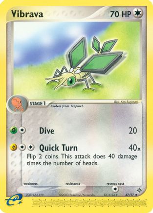 Vibrava (47/97) [EX: Dragon] Reverse Holofoil