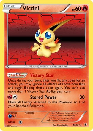 Victini (14/101) [Black & White: Noble Victories] Reverse Holofoil