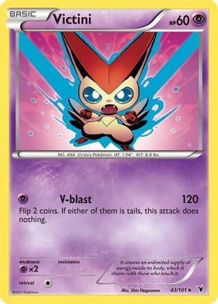 Victini (43/101) [Black & White: Noble Victories] Reverse Holofoil