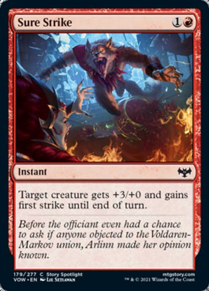 Sure Strike [Innistrad: Crimson Vow] Foil