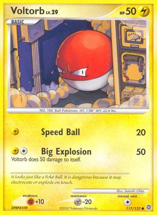 Voltorb (117/132) [Diamond & Pearl: Secret Wonders] Reverse Holofoil