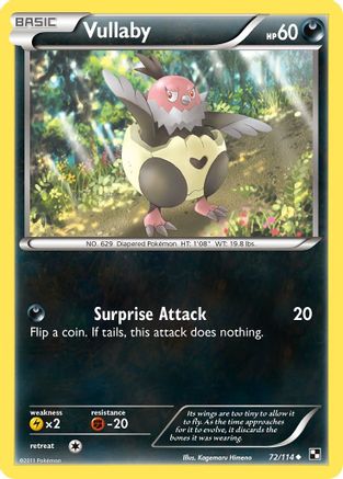Vullaby (72/114) [Black & White: Base Set] Reverse Holofoil