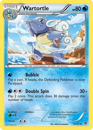 Wartortle (15/101) [Black & White: Plasma Blast] Reverse Holofoil