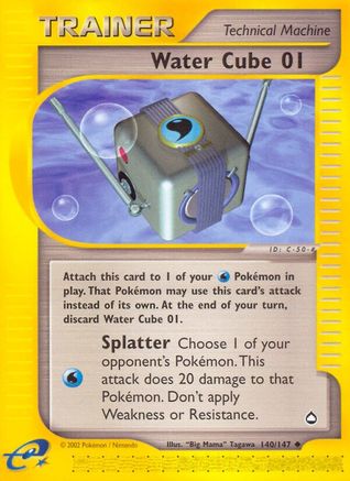 Water Cube 01 (140/147) [Aquapolis] Reverse Holofoil