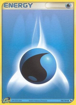 Water Energy (106/109) [EX: Ruby & Sapphire] Reverse Holofoil