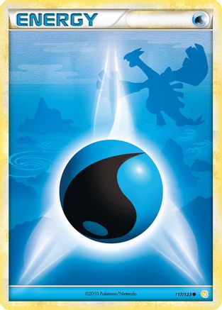 Water Energy (117/123) [HeartGold & SoulSilver: Base Set] Reverse Holofoil