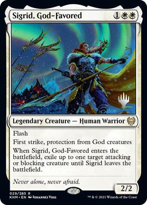Sigrid, God-Favored (Promo Pack) [Kaldheim Promos] Foil