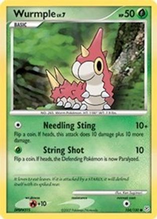 Wurmple (104/130) [Diamond & Pearl: Base Set] Reverse Holofoil