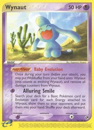 Wynaut (54/100) [EX: Sandstorm] Reverse Holofoil