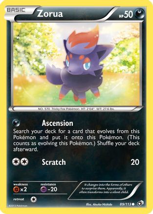 Zorua (89/113) [Black & White: Legendary Treasures] Reverse Holofoil