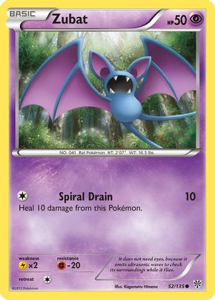 Zubat (52/135) [Black & White: Plasma Storm] Reverse Holofoil