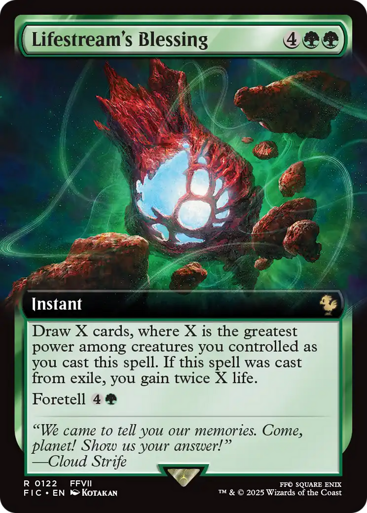 Lifestream's Blessing (Extended Art) [FINAL FANTASY Commander] Foil