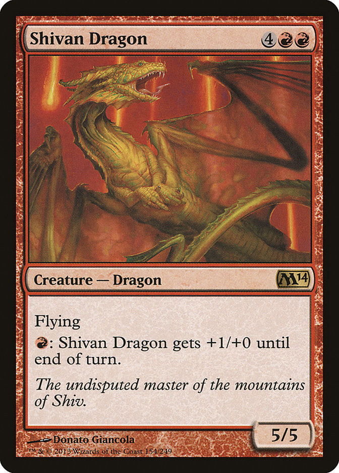 Shivan Dragon [Magic 2014] Foil