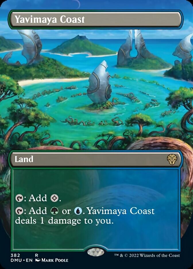 Yavimaya Coast (Borderless Alternate Art) [Dominaria United] Foil