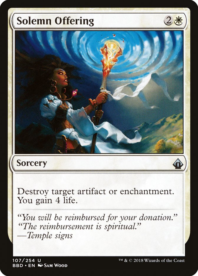 Solemn Offering [Battlebond] Foil