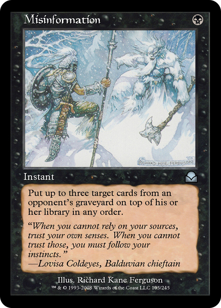 Misinformation  [Masters Edition II]