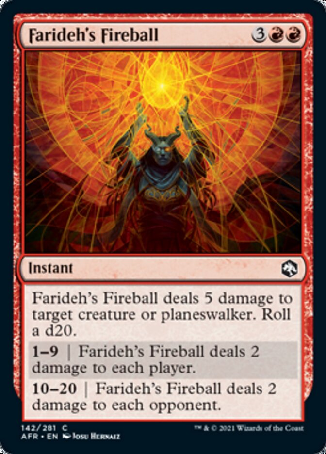 Farideh's Fireball [Dungeons & Dragons: Adventures in the Forgotten Realms] Foil