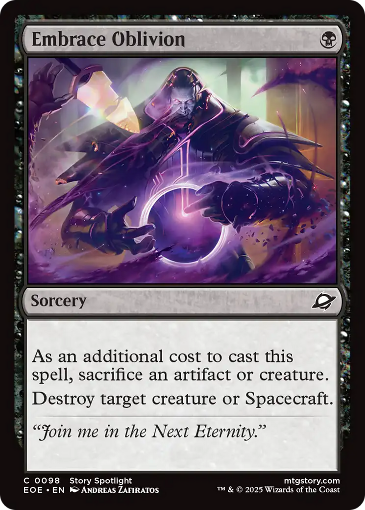 Embrace Oblivion [Edge of Eternities] Foil