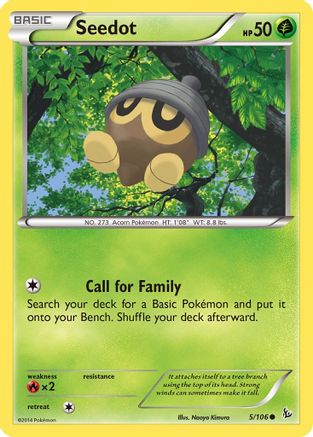 Seedot (5/106) [XY: Flashfire] Reverse Holofoil
