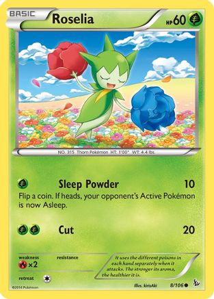 Roselia (8/106) [XY: Flashfire] Reverse Holofoil
