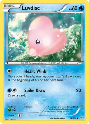 Luvdisc (27/106) [XY: Flashfire] Reverse Holofoil