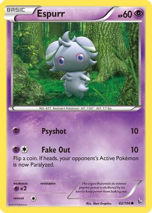 Espurr (42/106) [XY: Flashfire] Reverse Holofoil