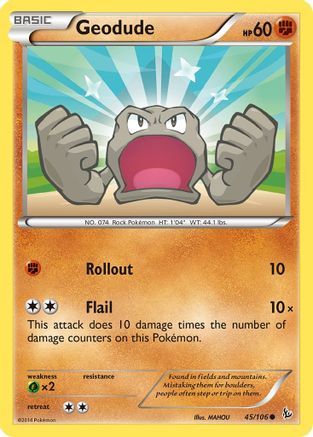 Geodude (45/106) [XY: Flashfire] Reverse Holofoil