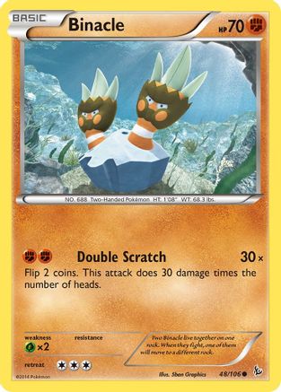 Binacle (48/106) [XY: Flashfire] Reverse Holofoil