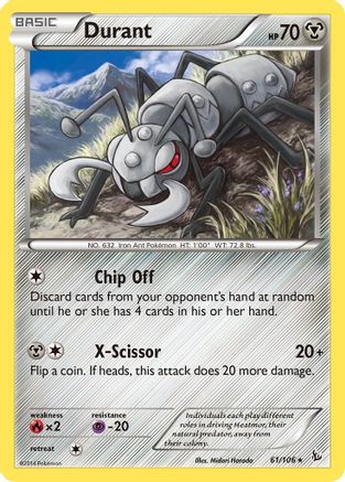 Durant (61/106) [XY: Flashfire] Reverse Holofoil