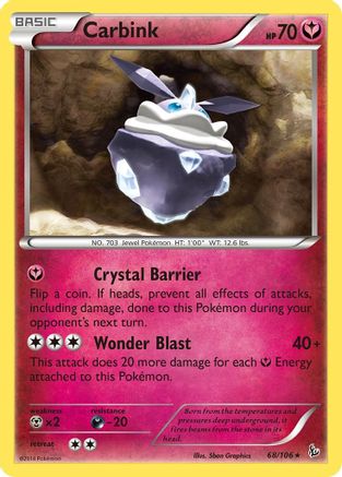 Carbink (68/106) [XY: Flashfire] Reverse Holofoil