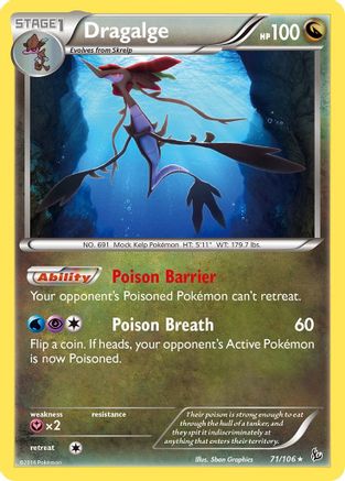 Dragalge (71/106) [XY: Flashfire] Reverse Holofoil