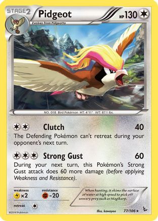Pidgeot (77/106) [XY: Flashfire] Reverse Holofoil