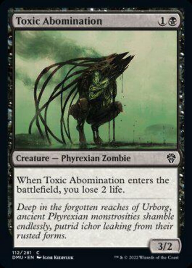 Toxic Abomination [Dominaria United] Foil