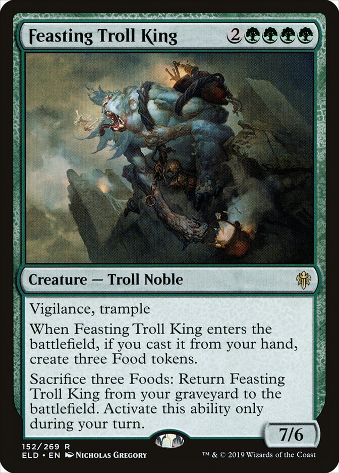 Feasting Troll King [Throne of Eldraine] Foil
