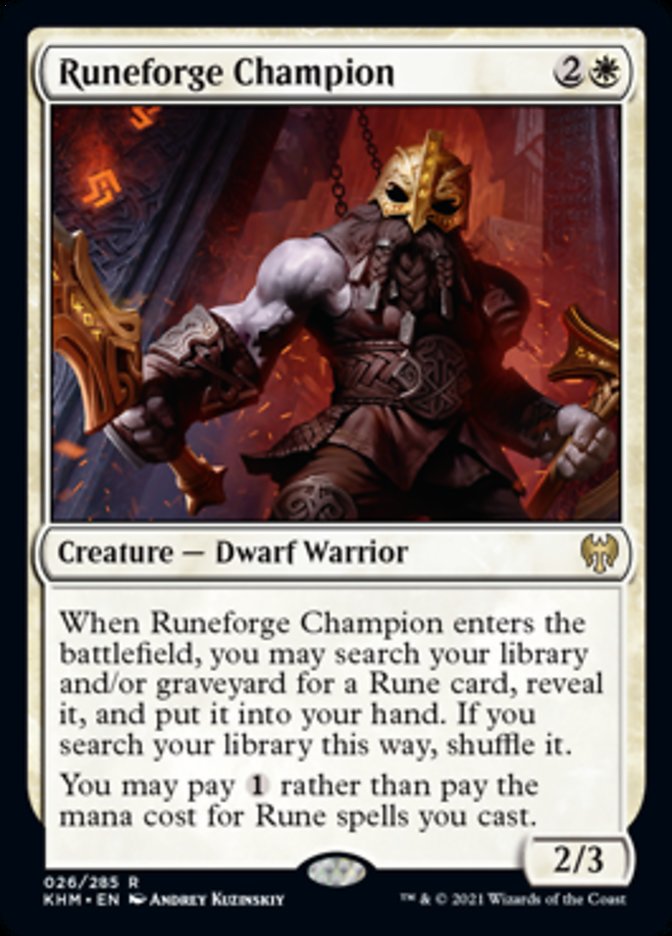 Runeforge Champion [Kaldheim] Foil