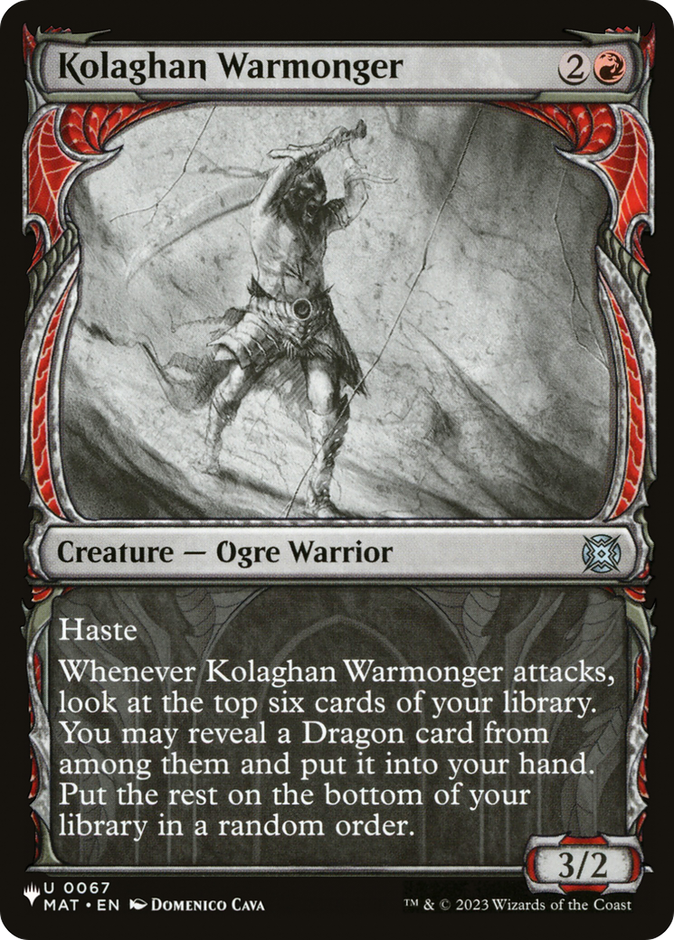 Kolaghan Warmonger  [The List Reprints]: (Showcase)