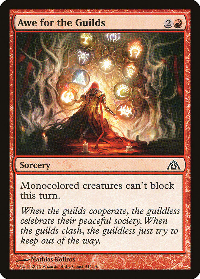 Awe for the Guilds [Dragon's Maze] Foil