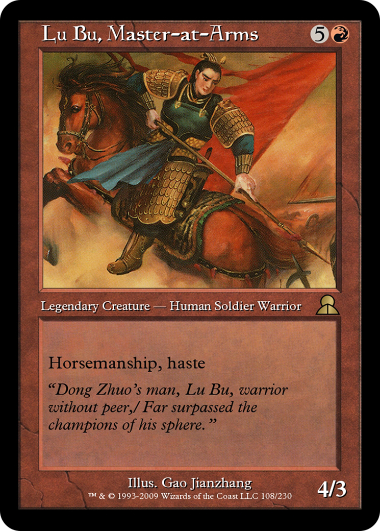 Lu Bu, Master-at-Arms  [Masters Edition III] Foil