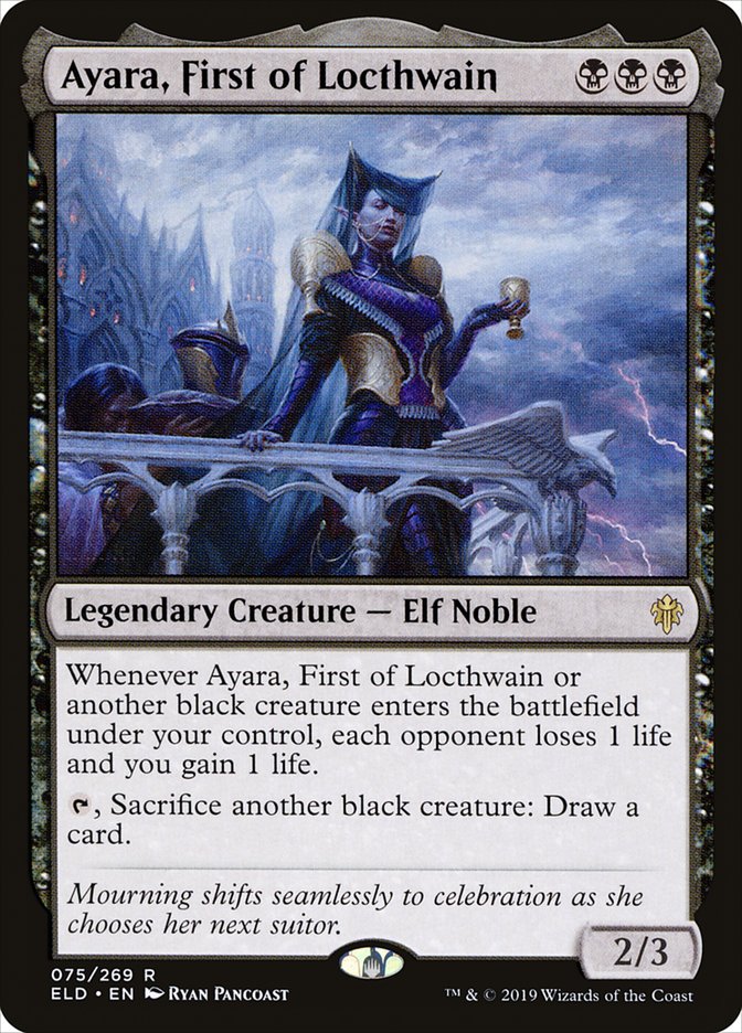 Ayara, First of Locthwain [Throne of Eldraine] Foil