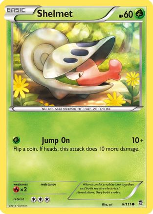 Shelmet (8/111) [XY: Furious Fists] Reverse Holofoil