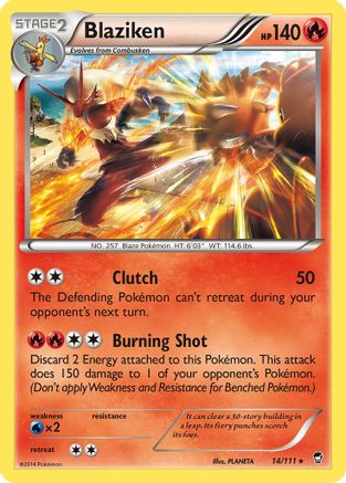 Blaziken (14/111) [XY: Furious Fists] Reverse Holofoil