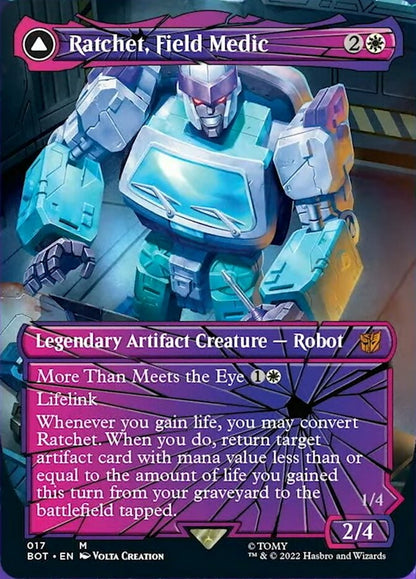 Ratchet, Field Medic // Ratchet, Rescue Racer (Shattered Glass) [Transformers] Foil