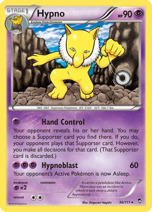Hypno (36/111) [XY: Furious Fists] Reverse Holofoil